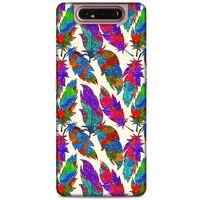 Samsung Galaxy A80 Kılıf Desenli Özel Seri Tüyler (34) Slim Armor Kılıf