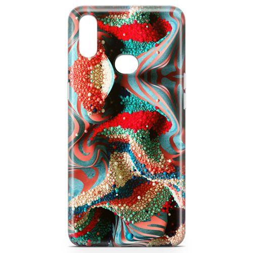 Samsung Galaxy A10s Kılıf Kabartma İnciler Arka Kapak Koruma Desenli Full Koruyucu