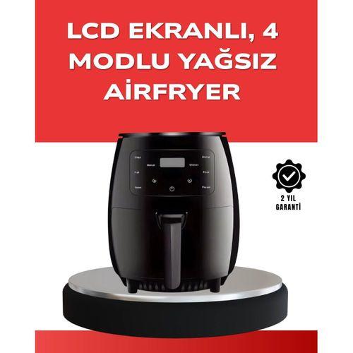 Büyük Boy 6 Litre Airfryer 2400w Sesli Uyarı Lcd Ekran