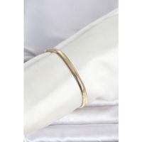 CM 14K Gold Renk Yassı Zincir Yılan Model Kadın Bileklik