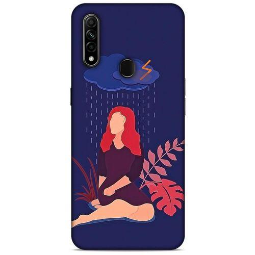 Oppo A31 Kılıf Depresyon (4) Koruma Kılıfı Açık Kahverengi