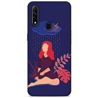 Oppo A31 Kılıf Depresyon (4) Koruma Kılıfı Açık Kahverengi