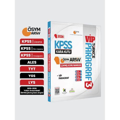 2026 KPSS Türkçenin Kara Kutusu PARAGRAF 3 VİP ÖSYM Çıkmış Soru Havuzu Bankası Dijital Çözümlü