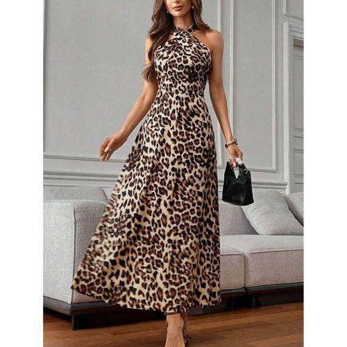 Kadın Omuzlardan Açık Boyundan çapraz Bağlama Detaylı Süprem Elbise