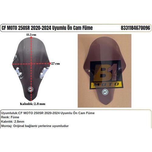 CF Moto 250SR FÜME (2020-24) Siperlik Camı