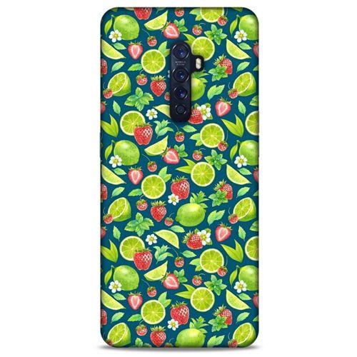 Frutix Çilek Lime  01 Oppo Reno 2 Kılıf Desenli Silikon