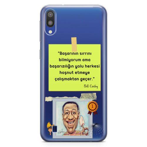 Samsung Galaxy M10 Kılıf Caps Bill Cosby Arka Kapak Koruma Desenli Full Koruyucu