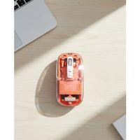 Bluetooth Ve Usb Destekli Kablosuz Şeffaf Mouse Sessiz Kullanım