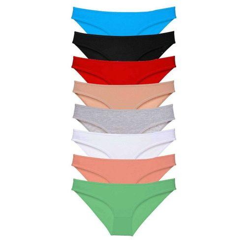 8 adet Süper Eko Set Likralı Kadın Slip Külot Set 1