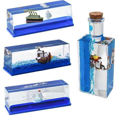 Batmayan Gemi Şişe Akvaryum