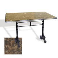 Dockers Çipa 3002 Döküm Ayak Masa 70x120 cm - (Werzalit, Wermodin ve Allzalit Tabla) - Karacabey Mermer