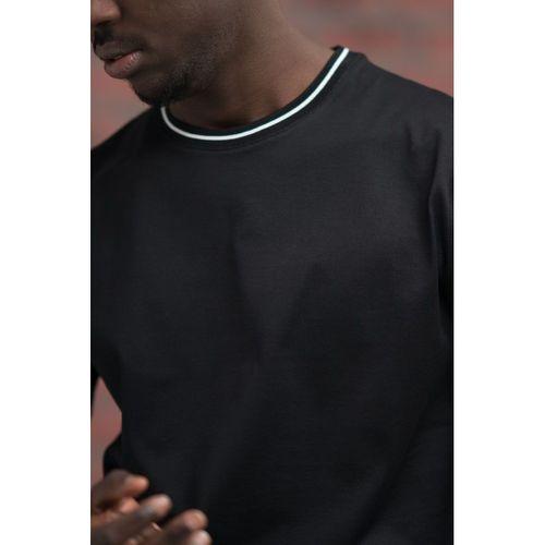 Sıfır Yaka Merserize Pamuklu İnce Kumaş Regular Fit T-Shirt