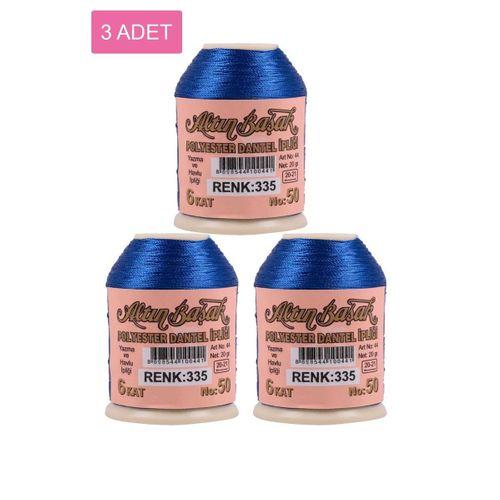 3 Adet Altınbaşak Oya ve Dantel İpi 20 gr - Royaleks - No: 335