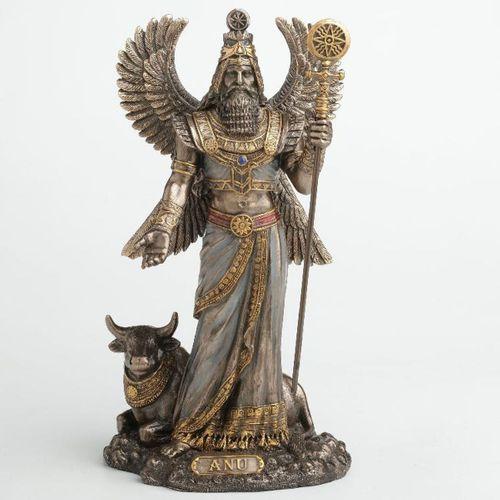 Dekoratif Anu Biblo Wise Veronese – Sümer Mitolojisi Poliresin Obje 23 cm