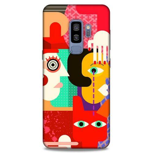 Lopard Samsung Galaxy S9 Plus Uyumlu Kılıf Soyut Sanat (15) Baskılı Antişok Kılıf