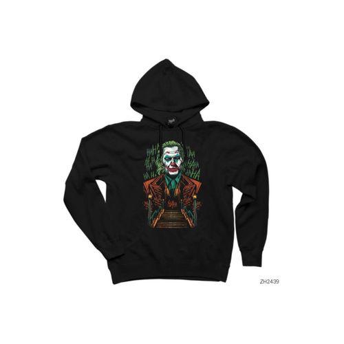 Joker Hahaha Siyah Kapşonlu Sweatshirt Hoodie