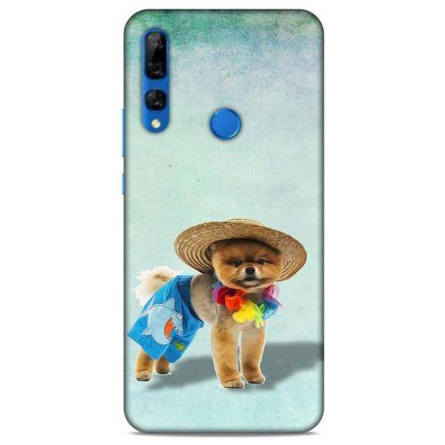Huawei Y9 Prime 2019 Kılıf Köpek Kıyafetleri (16) Kalın Kılıf Pomeranian Şort