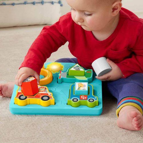 Fisher Price Fisher Price Sesli ve Işıklı Arabalar Puzzle HRP31
