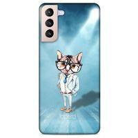 Lopard Samsung Galaxy S21 Plus Uyumlu Kılıf FunnyMax (40) Fit Silikon Kılıf