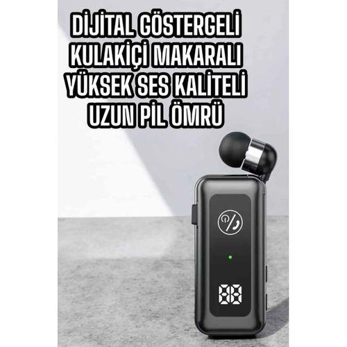 Kablolu Bluetooth Kulaklık Kulak İçi Stereo Mikrofonlu Dijital Göstergeli