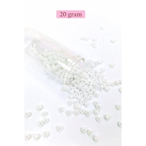 Dökme Cam Kum Boncuk Büyük Boy (6/0) 4 mm - 4 Renk - Toplam 80 Gram - BNC407