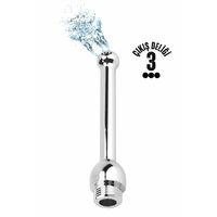 Paslanmaz Çelik Anal Bead Butt Plug 3 Delikli Anal Temizlik Metal Lavman Duş Başlığı