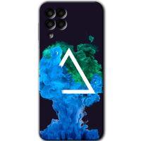 MRCİLETİSİM Samsung Galaxy M33 Kılıf Baskılı Kapak - İnk Clot +Tam Kaplayan Mat Seramik