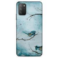 Lopard Xiaomi Poco M3 Uyumlu Kılıf Y.Liva-2020 Seri Mavi Kuş Hybrid Kılıf