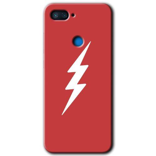 MRCİLETİSİM Xiaomi Mi 8 Lite Kılıf HD Desen Baskılı Arka Kapak+Temperli Cam - Flash Logo