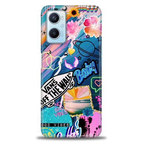 Oppo A96 4G Kılıf HD Baskılı Kılıf - Baby + Tam Ekran Koruyucu
