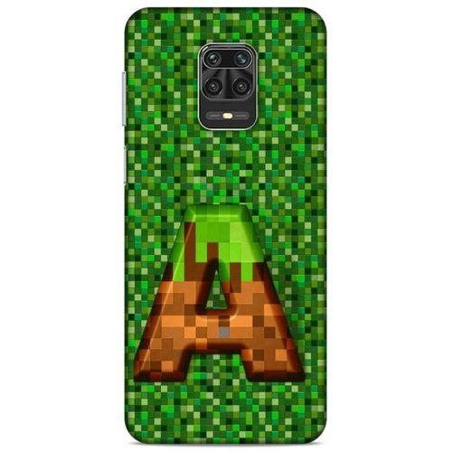 Lopard Xiaomi Redmi Note 9 Pro Uyumlu Kılıf PiXel (44) Tough Armor Kılıf A Harfi