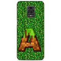Lopard Xiaomi Redmi Note 9 Pro Uyumlu Kılıf PiXel (44) Tough Armor Kılıf A Harfi