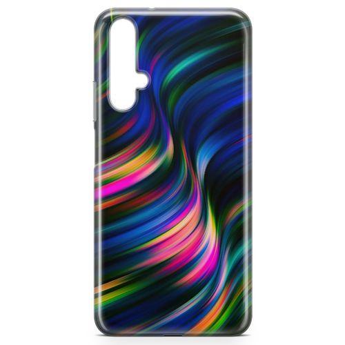 Honor View 20 Kılıf Boya Dalgası Arka Kapak Koruma Desenli Full Koruyucu
