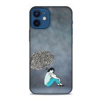 Apple iPhone 12 Mini Kılıf Depresyon (5) Koruma Kabı Fuşya