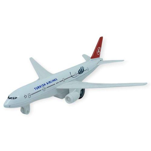 Çek Bırak Metal Yolcu Uçağı - 15 cm - Küçük Boy