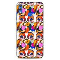 Lopard Huawei Honor 8x Uyumlu Kılıf Sürreal Yüzler ♀ (5) Koruma Kabı Baskılı