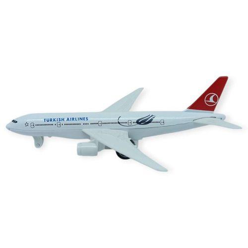 Çek Bırak Metal Yolcu Uçağı - 15 cm - Küçük Boy