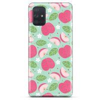 Frutix Elma 05 Samsung Galaxy M51 Kılıf Desenli Silikon
