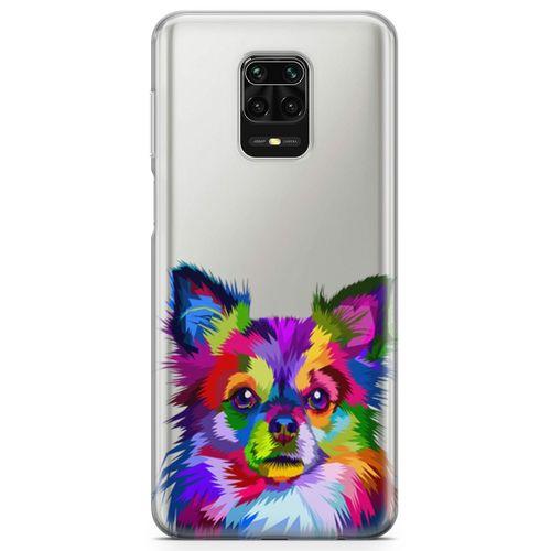 Xiaomi Redmi Note 9s Kılıf Renkli Köpek Arka Kapak Koruma Desenli Full Koruyucu