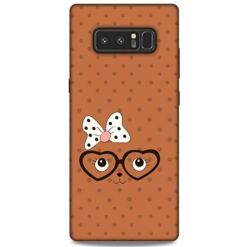 Lopard Samsung Galaxy Note 8 Uyumlu Kılıf Kediler (11) Tam Koruma Gözlük Yüz