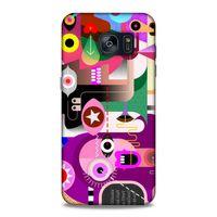 Lopard Samsung Galaxy S7 Edge Uyumlu Kılıf Soyut Sanat (22) Desenli Tam Koruma Kılıfı