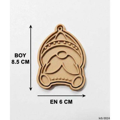 Sevimli Oturan Noel Cucesi Sekillendirici Kalip Kurabiye Hamur Kesici Seti