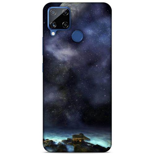 Lopard Oppo Realme C15 Uyumlu Kılıf Gece'S (15) Antişok Kılıf Ay Işığında