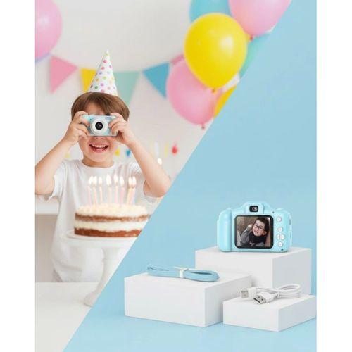 Mavi Kompakt Dijital Kamera Hd Video Ve Fotoğraf Çekim Özellikli Usb Bağlantılı