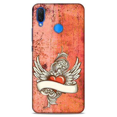 Lopard Huawei Psmart 2019 Uyumlu Kılıf Tattoo's (7) Telefon Kılıfı Kırmızı Beyaz