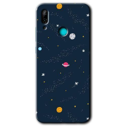Potkal Hediye Fabrikası Huawei P smart 2019 Kılıf HD Desen Baskılı Arka Kapak - Çizim Gezegen