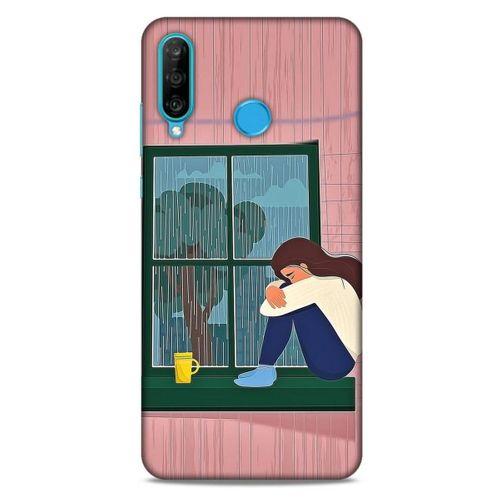 Huawei P30 Lite Kılıf Depresyon (18) Telefon Kılıfları Pembe Yeşil