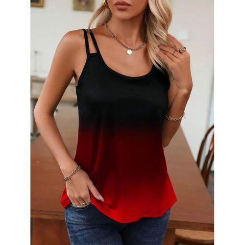 Kadın Askılı Yuvarlak Yaka Süprem Bluz