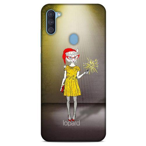 Samsung Galaxy A11 Kılıf FunnyMaX (32) Soft Silikon Kılıf Turuncu Kahve