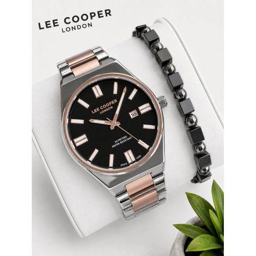 Lee Cooper Erkek Kol Saati 50 Mt Suya Dayanıklı Çelik Kordon Bileklik Hediyeli VS.BLKT.1035